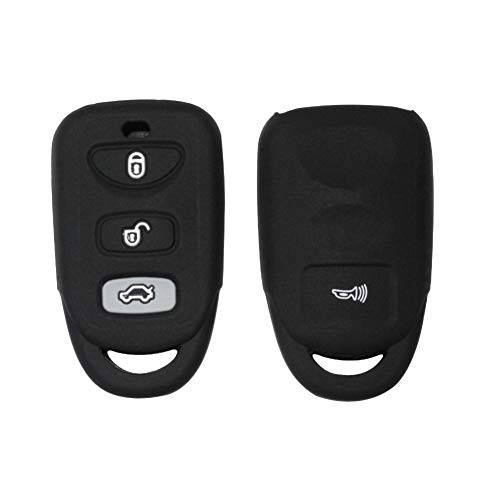 WOLDce Silicone Remote Control Car Key Cover Case,for Hyundai Elantra Sonata Veloster,for Kia Optima Sorento Rondo Spectra 2009-2017