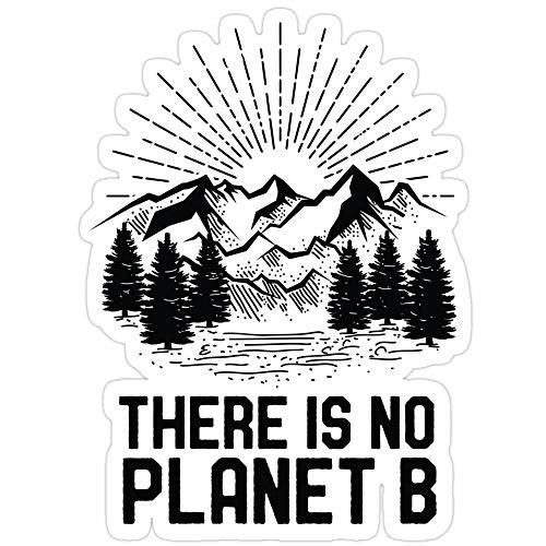 B. Strange Mall Funny Earth Day There is No Planet B Climate Change Global Warming Stickers (3 Pcs/Pack)