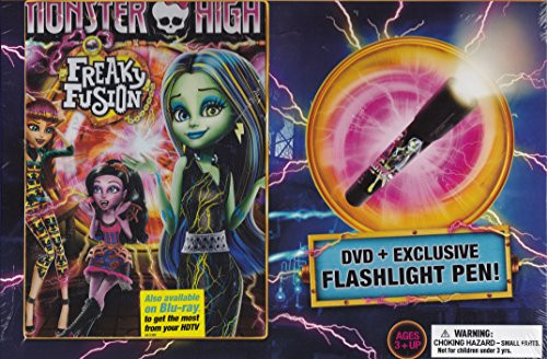 Monster High Freaky Fusion Dvd plus Exclusive Flashlight Pen