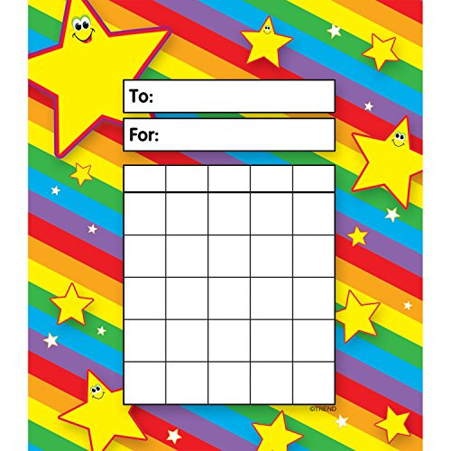 TREND enterprises, Inc. T-73014BN Stars Incentive Pad, 36 Sheets Per Pad, Pack of 6