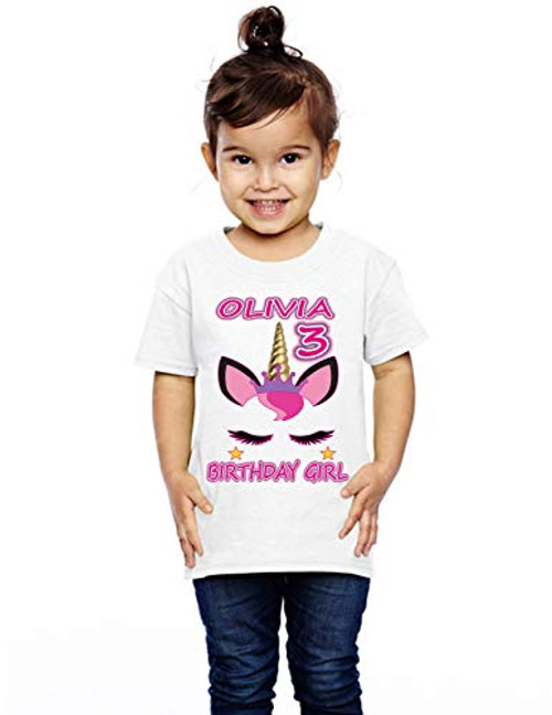 Unicorn Girls Birthday Shirt, Unicorn T Shirts, Any Name and Age, Family Matching Shirts, Girls Birthday Shirts, Unicorn Birthday Shirt, Unicorn 1