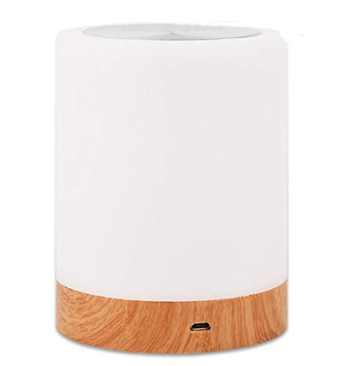 LLQUS Table Lamps for Bedrooms, Night Lights of 6 RGB Colors Lights, Touch Control USB Rechargeable Lamps for Bedroom, Dimmable Bedside Lamp