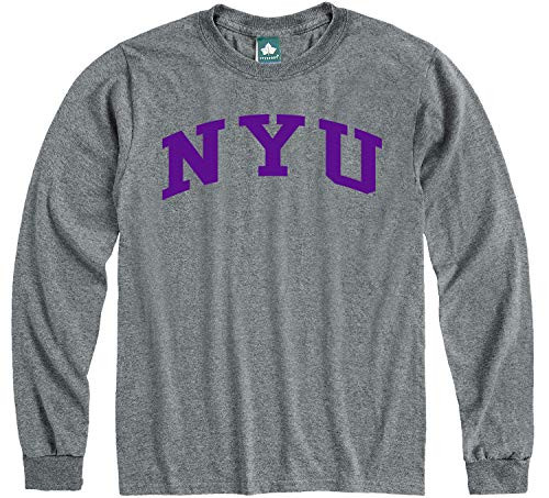 Ivysport NYU Violets Long Sleeve T-Shirt, Classic, Charcoal Grey, Large Ivysport NYU Violets Long Sleeve T-Shirt, Classic, Charcoal Grey, Large