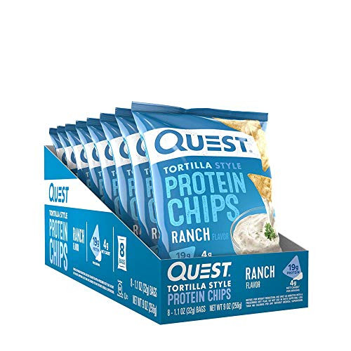 Quest Tortilla Style Protein Chips Ranch (8 Bags)