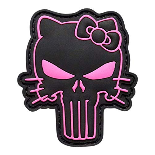 Miltacusa Hello Kitty Pink Punisher Morale Hook Patch (3D-PVC Rubber)