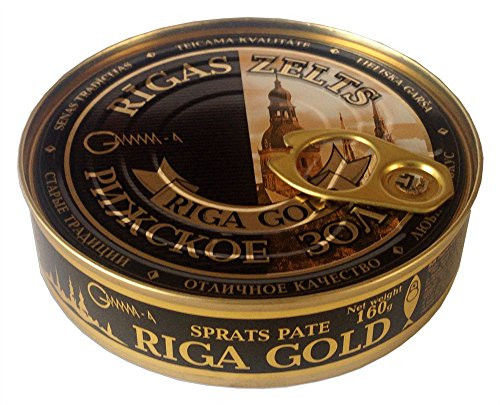 Old Riga Smoked Sprats Pate Topping 160g/5.6oz (Pack of 8)
