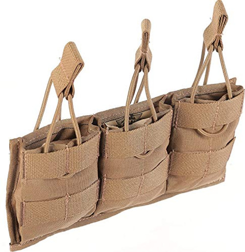 Raine Triple Magazine Pouch - MOLLE Magazine Pouches - Triple Mag Pouch - Triple M4 Mag Pouch Tan - Tactical Equipment - Military Gear