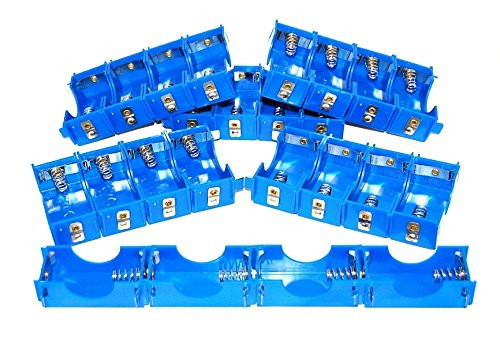 Sci-Supply LC2015-6 Plastic D-Cell Battery Holder, Series or Parallel (Pack of 24)