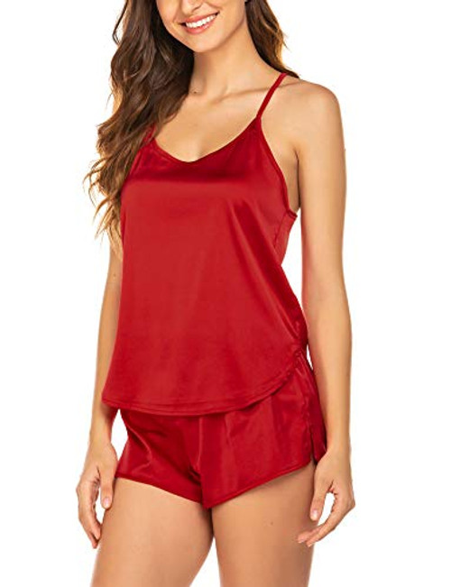 Ekouaer Pajamas Womens Sexy Lingerie Satin Sleepwear Cami Shorts Set Nightwear S-XXL Ekouaer Pajamas Womens Sexy Lingerie Satin Sleepwear Cami Shorts Set Nightwear S-XXL