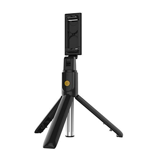 meinuo Selfie Stick Tripod with Bluetooth Wireless Remote Control, 3 in 1 Retractable Selfie Stick with Tripod Stand, Suitable for iPhone, Galaxy