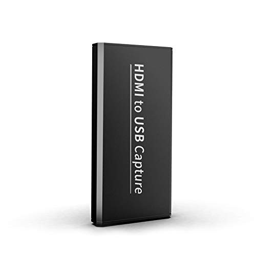 HUABIN Audio Video Capture Card, 4K HDMI USB2.0 Video Capture Device for Live Streaming Video Recorder Converter Compatible with PS4, Xbox, DSLR Camcorder