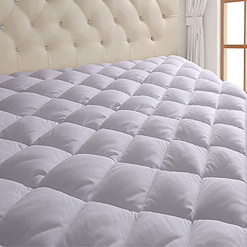 EcoMozz Queen Size Mattress Pad Cover with Deep Pocket (8-21Inch), Cooling Mattress Topper Pillow Top Down Alternative, Mattress Protector EcoMozz Queen Size Mattress Pad Cover with Deep Pocket (8-21Inch), Cooling Mattress Topper Pillow Top Down Alternative, Mattress Protector