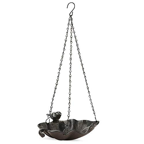 Cast Iron Hanging Bird Feeder, Birdbath Tray Bracket Seed Bird Feeder Hanging Tray Wild Life Birds Bath and Feeder Tray Great Gift for Outdoors,Patio,Garden,Backyard Decorative Copper Cast Iron Hanging Bird Feeder, Birdbath Tray Bracket Seed Bird Feeder Hanging Tray Wild Life Birds Bath and Feeder Tray Great Gift for Outdoors,Patio,Garden,Backyard Decorative Copper