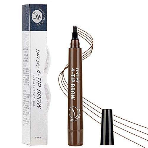 Dark Brown Eyebrow Pencil,Microblading Eyebrow Pen,Waterproof Tat Brow Pen,Create Natural and Long Lasting Eyebrow Makeup