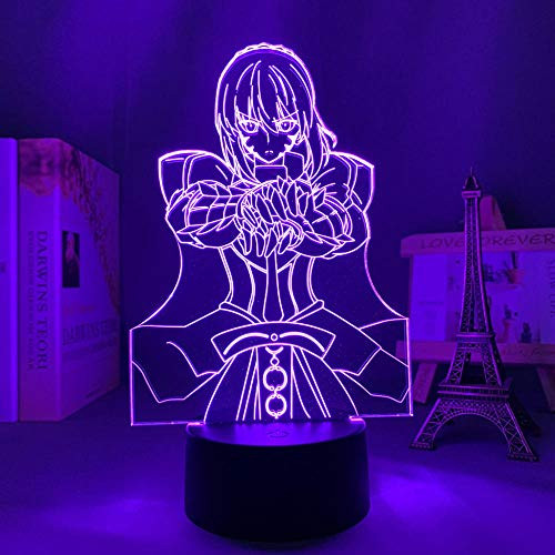 Anime 3D Lamp Fate Stay Night Saber for Bedroom Decor Birthday Gift Manga Fate Stay Night Saber Led Night Light