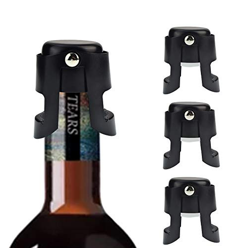 Wine Stoppers Champagne Stoppers Reusable Stainless Steel Beverage Bottle Stopper Wine Bottle Plug Wine Saver Pump Keep Wine Fresh Corks Best Gifts for Wine Lovers (3PC) Wine Stoppers Champagne Stoppers Reusable Stainless Steel Beverage Bottle Stopper Wine Bottle Plug Wine Saver Pump Keep Wine Fresh Corks Best Gifts for Wine Lovers (3PC)