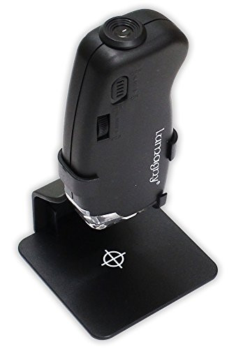Lumagny 20X to 40X Pocket Microscope with LED Lights and Table Stand