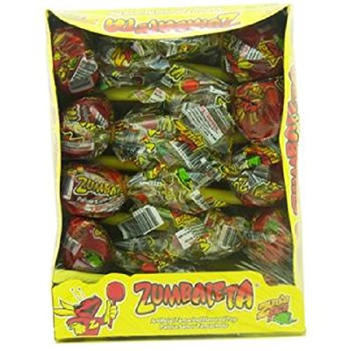 Zumbaleta Tamarind Pop Tray, 10 Count (SUGAR CANDY - ETHNIC)