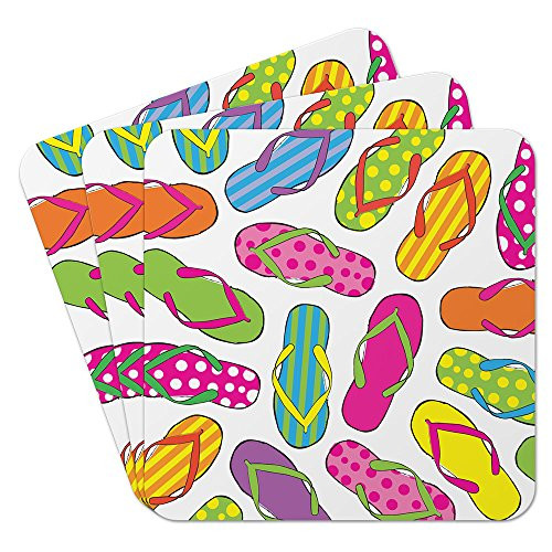 Epic Products Flip Flops Paper Coasters (Set of 25), Multicolor
