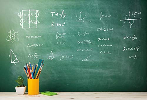 Leowefowa Back to School Backdrop 7x5ft Blackboard-Writing Pencils Vinyl Photography Background New Semester Students Teacher Photo Shoot Indoor Decor Wallpaper