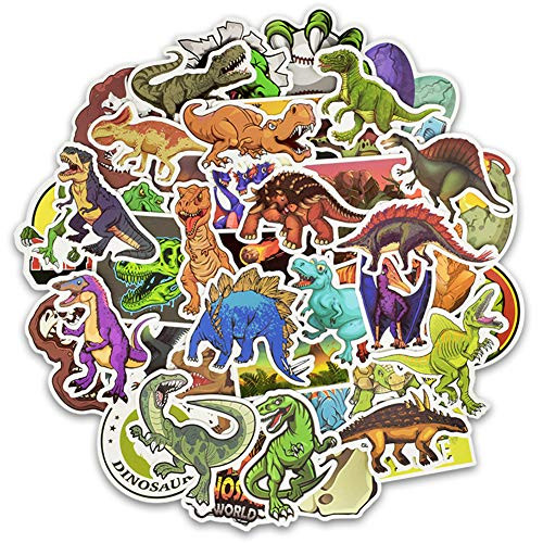 Cool Teen Dinosaur Laptop Stickers Cartoon Water Bottle Vinyl Waterproof Cars Motorcycle Bicycle Skateboard Luggage Bumper Bomb Decal 50pcs