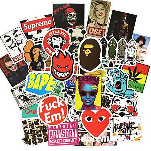 Beyong Cool Vinyl Skateboard Guitar Travel Case Sticker Luggage Car Bike Bicycle Laptop Stickers (Fashion Stickers 100Pcs) Beyong Cool Vinyl Skateboard Guitar Travel Case Sticker Luggage Car Bike Bicycle Laptop Stickers (Fashion Stickers 100Pcs)