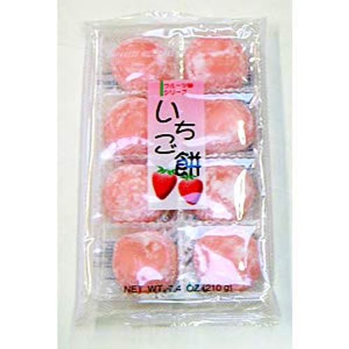 Sweet Rice Cake daifuku Mochi(mochi stuffed with sweet filling) ,Strawberry flavor 8.4oz, pack of 1 Sweet Rice Cake daifuku Mochi(mochi stuffed with sweet filling) ,Strawberry flavor 8.4oz, pack of 1