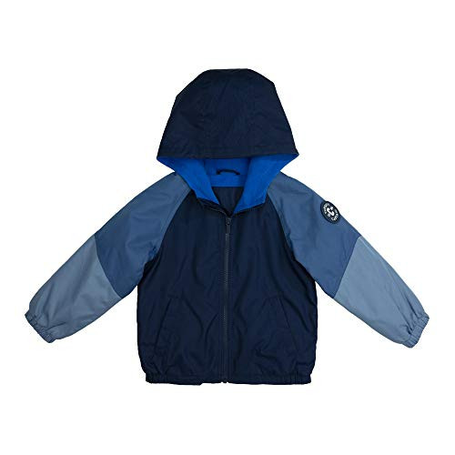 Carter's Baby Boys' Fleece Lined Midweight Jacket, Blue Navy Color Block, 12MO