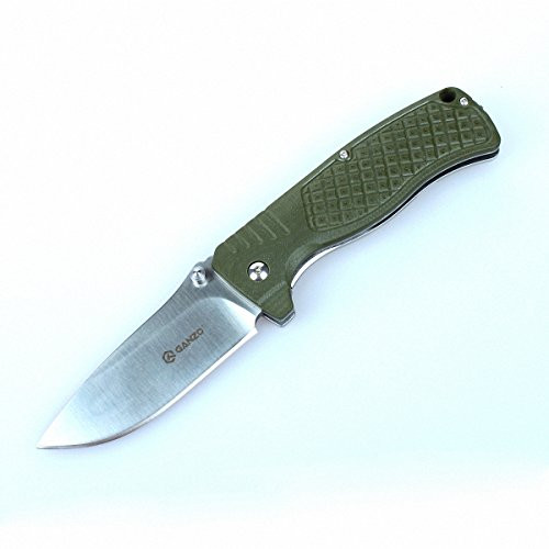 GANZO G722-GR Pocket EDC Folding Knife 440c Blade G10 Handle