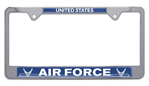 Elektroplate United States Air Force Color Chrome License Plate Frame