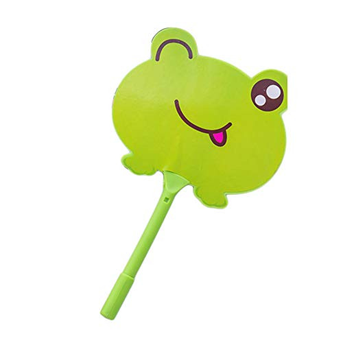 Gsdviyh36 1Pc Cartoon Animal Ballpoint Ink Fan Gel Pen Students Writing Marker Stationery, Novel Styling and Utility, Wear Well, Smooth And Soft, Continuous Ink Green Frog