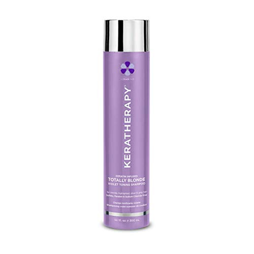 KERATHERAPY KERATHERAPY Keratin Infused Totally Blonde Violet Toning Shampoo, 10.1 Fl oz, 300 mL, 10.1 fl. oz. KERATHERAPY KERATHERAPY Keratin Infused Totally Blonde Violet Toning Shampoo, 10.1 Fl oz, 300 mL, 10.1 fl. oz.