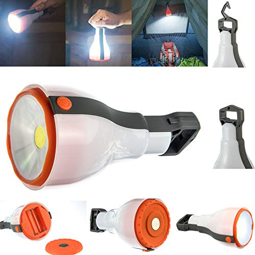 LED Camping Lantern 2in1 Cob Light Ultra Bright Lamp Portable Flashlight Camping