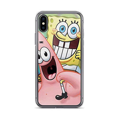Compatible with iPhone 7/8 Case Funny Spongebob Squarepants Patrick Star Pure Clear Phone Cases Cover (iPhone xr)
