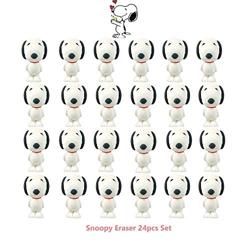 Peanuts Snoopy Puzzle Erasers School Stationery Goody Bag Set : 12pcs / 24pcs (Set of 24)