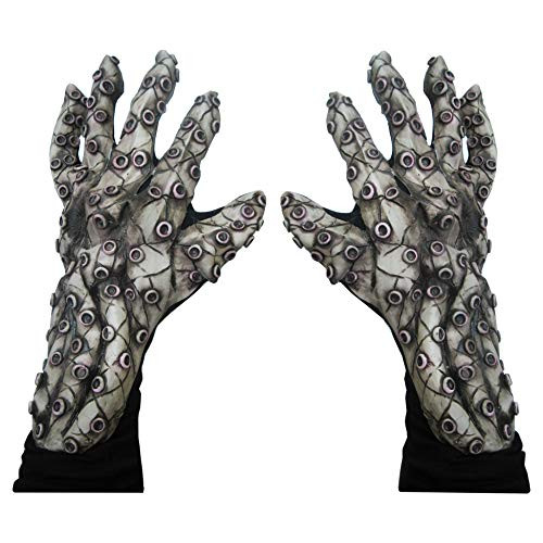 Zagone Studios Octopus Tentacles Sea Monster Hands Costume Gloves Grey