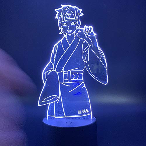 Naruto Uzumaki Boruto 3D Lamp Action Figure Naruto 3D Night Light Lamp Uzumaki Naruto Son Uzumaki Boruto LED Table Lamp Toys