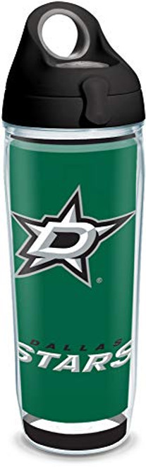 Tervis NHL Dallas Stars Shootout Insulated Tumbler with Wrap and Black with Gray Lid, 24oz Water Bottle, Clear Tervis NHL Dallas Stars Shootout Insulated Tumbler with Wrap and Black with Gray Lid, 24oz Water Bottle, Clear