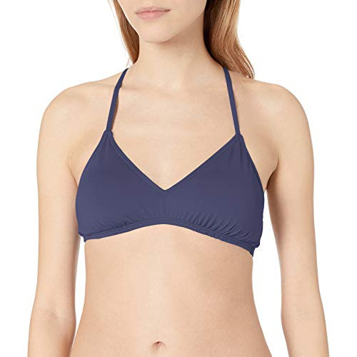 Hobie Junior's Bralette Bikini Swimsuit Top, Navy//Solids, S