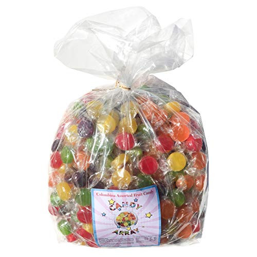 Assorted Fruit Flavored Hard Candy, 5 Lb Individually Wrapped Bulk Bag of Old Fashioned 80s Candies (80 Ounces Pack)