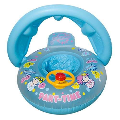 KOVIPGU Baby Kids Summer Swimming Ring Inflatable Yacht Seat Float Boat Swim Pool Toy