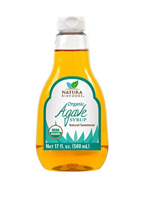 NATURA BIOFOODS Organic Agave Nectar, Gluten Free Low Glycemic Index Natural sweetener (16.9) NATURA BIOFOODS Organic Agave Nectar, Gluten Free Low Glycemic Index Natural sweetener (16.9)