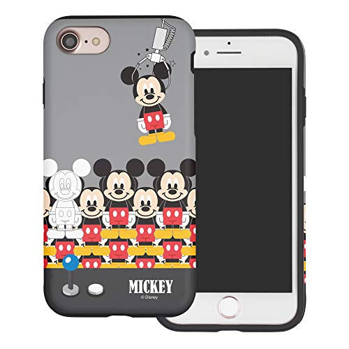 WiLLBee Compatible with iPhone SE 2020 / iPhone 8 / iPhone 7 Case (4.7inch) Cute Layered Hybrid  TPU plus PC  Bumper Cover - Pick Mickey Mouse