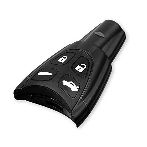 WOLDce Keyless Entry Car Key Case 4 Buttons Remote Key Shell Case,for SAAB 9-3 9-5 2003 2004 2005 2006 2007 2008 2009 2010