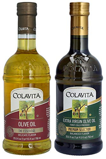 Colavita Extra Virgin Olive Oil and Pure Olive Oil, 51 Ounce Colavita Extra Virgin Olive Oil and Pure Olive Oil, 51 Ounce