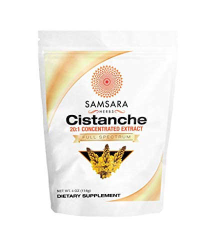 Samsara Herbs Cistanche Extract Powder (4oz) - 20:1 Concentration - 3rd Party Tested