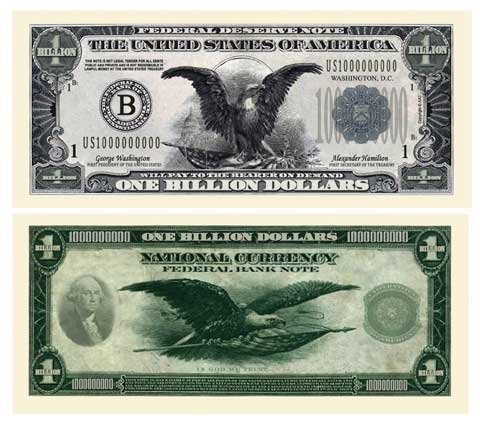 American Art Classics Pack of 100 Bills - Classic Billion Dollar Bills