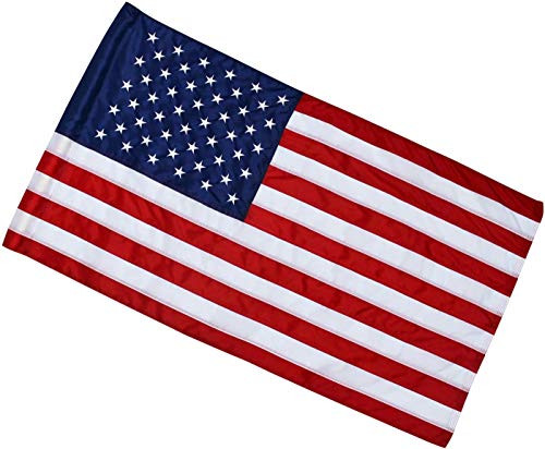 2.5x4 Ft American Flag (Pole Sleeve Flag)   100percent Made in USA   2.5'x4' US Flag in Heavy Duty Outdoor Nylon - UV Fade Resistant - Embroidered Stars, Sewn Stripes 2 inch Pole Hem 2.5x4 Ft American Flag (Pole Sleeve Flag)   100percent Made in USA   2.5'x4' US Flag in Heavy Duty Outdoor Nylon - UV Fade Resistant - Embroidered Stars, Sewn Stripes 2 inch Pole Hem