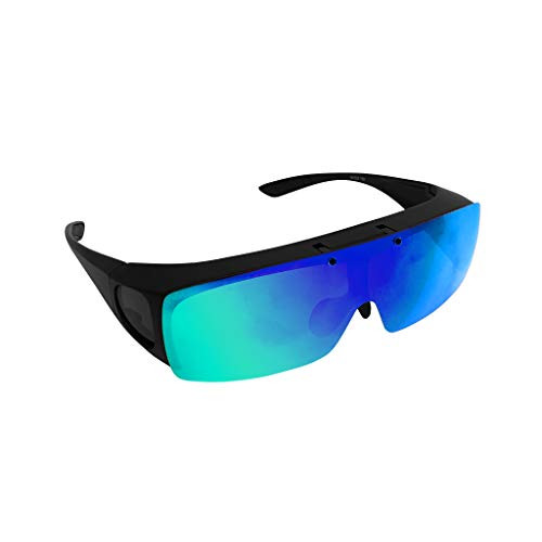 TAC FLIP Glasses by BellplusHowell Sports Polarized Flipping Sunglasses for Men Military-Inspired As Seen On TV (Blue Day Vision)