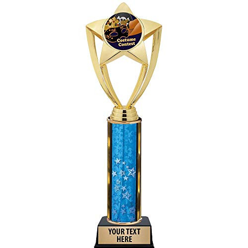 Crown Awards Halloween Trophies, 11 inch Gold Star Costume Contest Trophy with Engraving Included Prime Crown Awards Halloween Trophies, 11 inch Gold Star Costume Contest Trophy with Engraving Included Prime
